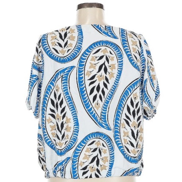 Ann Taylor Paisley Square Top - Picture 2 of 9